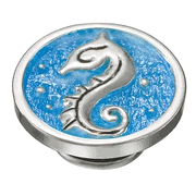 KJP127B - Seahorse With Mediterranean Blue Enamel JewelPop