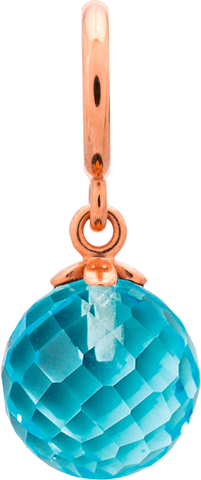 Sky Blue Love Drop - Endless Jewelry Rose Gold Plated Sterling Silver Charm 63451-2