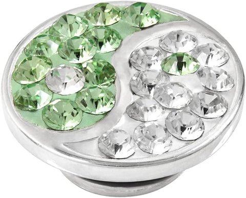KJP042 - Lime Yin Yang Sterling Silver Lime crystal JewelPop