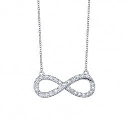 Small Infinity Necklace - Lafonn N2011CLP18