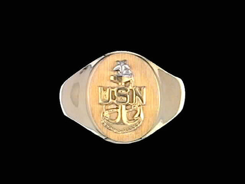 14kt Senior Chief Insignia Gold Ring