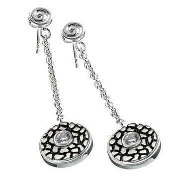 KE022 - Scroll Dangle Earrings