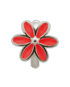 Red Enamel Flower - Endless Jewelry Sterling Silver Charm 41155-3