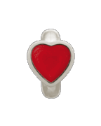 Red Enamel Heart - Endless Jewelry Sterling Silver Charm 41200-3